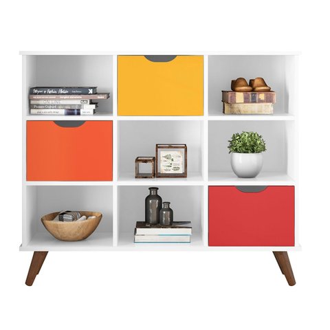Nicho Organizador c/ 3 Gavetas Vintage Haia Q01 - Doce Sonho Móveis NICHO ORGANIZADOR NICHO DECORATI