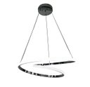 Ver imagem 4 de Lustre Pendente Moderno Led 50w Arco Prata Controle 3 Cores Bivolt At6001