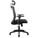 Ver imagem 3 de Cadeira Giratória Nr-17 Presidente C/ Braços Chicago Rivatti Tela Mesh Preta Base Rodizio Nylon