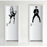 Adesivo Decorativo Porta de Banheiro Rock - 1