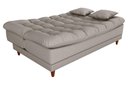 Ver imagem 4 de Sofá Cama 3 Lugares Casal Confortável 1,85 Larg Duda Matrix Cor:linho Cinza
