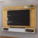 Ver imagem 2 de Painel Tv 70 Pol 193cm Bancada Suspensa Ian D04 Cedro/bali - Mpozenato