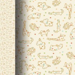 Papel de Parede Adesivo Animais Zoológico Quarto Infantil- SSAN-014 - ROLO - 10M X 50cm ( 5,0M² ) - 5