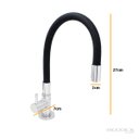 Ver imagem 2 de Torneira Cozinha Mesa Silicone Preto C61 Arejador Fixo Latão