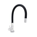 Ver imagem 1 de Torneira Cozinha Mesa Silicone Preto C61 Arejador Fixo Latão