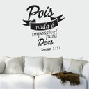 Ver imagem 1 de Adesivo de Parede Lucas 1:17 - Pois nada é impossível