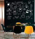 Ver imagem 1 de Adesivo de Parede Cantinho do café Doodle - Lousa