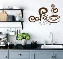 Ver imagem 1 de Adesivo de Parede Cantinho do café Marrom