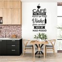 Ver imagem 1 de Adesivo de Parede Cantinho do café - Frase café e Vinho