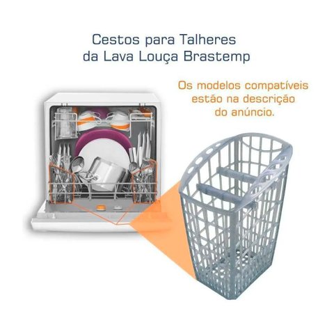 Kit 2 Cestos Porta Talheres Lava Louça Brastemp Ble20 Blf08
