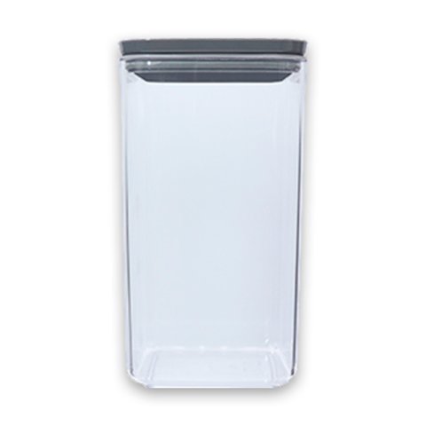 Porta Mantimentos Cristal 1,5L - 10,5x10,5x19cm - Ref. 1707 PLASVALE 51752