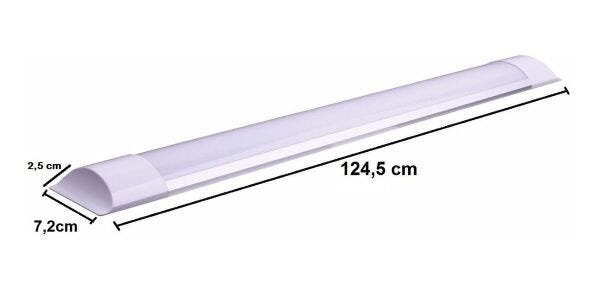 Luminária Slim Tubular 40w Led Sobrepor Bivolt 120cm 6000k 36w - 3