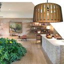 Ver imagem 3 de Lustre Luminária Pendente de Madeira MDF Mod. Madri Cru