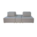 Ver imagem 3 de Sofá Ilha Modulado 230cm Divan Boucle Suave Bege Claro com Pés em Madeira Linha Premium