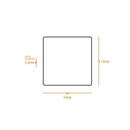 Luminária De Sobrepor Frameless Led 16W Quadrada 6500K Bivolt - 5 Luminária De Sobrepor Frameless Led 16W Quadrada 6500K Bivolt - 5