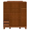 Ver imagem 4 de Guarda Roupa 4 Portas Espelho 152 Cm 1282 Castanho Milani Store Castanho