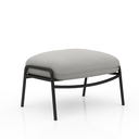 Ver imagem 6 de Kit 2 Poltrona Cadeira Sala Recepção + Puf Serrana Zahav:Cinza Detalhe Preto