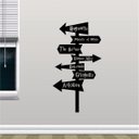 Ver imagem 1 de Adesivo De Parede Setas De Direção Harry Potter Localização