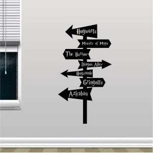 Adesivo De Parede Setas De Direção Harry Potter Localização