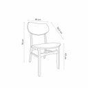 Ver imagem 2 de Kit 4 Cadeiras Retrô Base em Madeira Assento em PVC Edna Rivatti