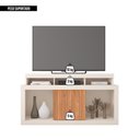 Ver imagem 7 de Rack com Mesa de Apoio Frost para TV 55" em MDF MDP Off White Freijo Caemmun Móveis