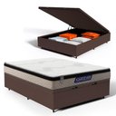Ver imagem 2 de Cama Box Baú + Colchão Gazin de Espuma D33 Pillow In Force Mid Casal 138 cm