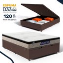 Ver imagem 3 de Cama Box Baú + Colchão Gazin de Espuma D33 Pillow In Force Mid Casal 138 cm