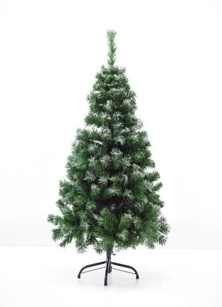 Árvore de Natal de PVC com Pé em Metal, Altura 1,20M com 358 Pontas. Pontas Nevadas - 1