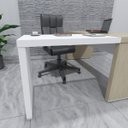 Ver imagem 6 de Balcão Extensor Mesa Escritório Tamburato 890 Branco