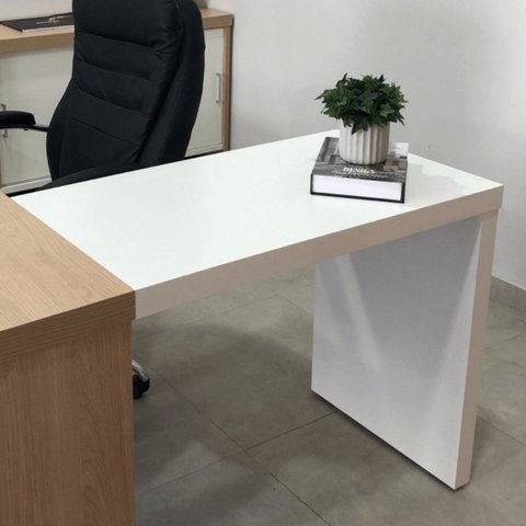 Balcão Extensor Mesa Escritório Tamburato 890 Branco