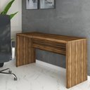 Ver imagem 3 de Mesa Escrivaninha Berlim 163 Cm Nogal - Panorama Móveis
