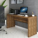 Ver imagem 1 de Mesa Escrivaninha Berlim 163 Cm Nogal - Panorama Móveis