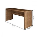 Ver imagem 5 de Mesa Escrivaninha Berlim 163 Cm Nogal - Panorama Móveis