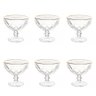 Taças de Vidro com Fio de Ouro para Sobremesa 6 Peças 250 Ml Diamonds Lyor - 1