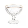 Taças de Vidro com Fio de Ouro para Sobremesa 6 Peças 250 Ml Diamonds Lyor - 2