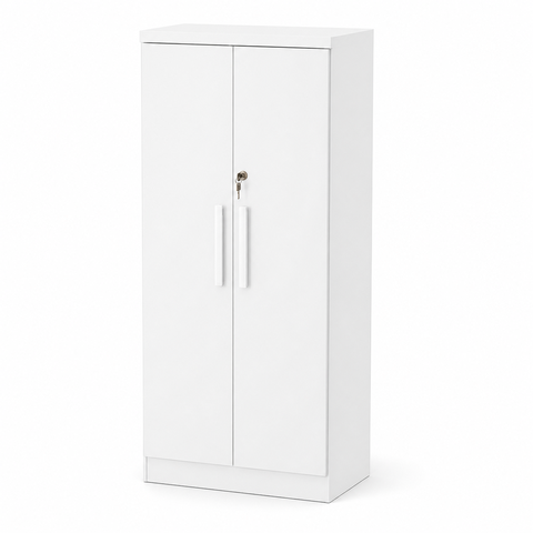 Armário Multiuso com Chave 2 Portas Branco Formimóveis