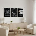 Ver imagem 3 de Kit 3 Quadros Disciplina Execução Foco Motivação Moldura:preta