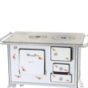 Ver imagem 2 de Fogão a Lenha Tradicional Venâncio 01 Branco Florido