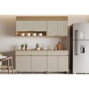 Ver imagem 3 de Armário Aéreo Cozinha Nesher Realeza 1 Porta 120cm Carvalho/titânio