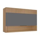 Ver imagem 1 de Armário Aéreo Cozinha Nesher Realeza 1 Porta 120cm Carvalho/titânio