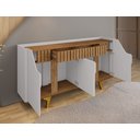 Ver imagem 4 de Aparador Buffet Danubio Ripado Pés em Madeira:off/cinamomo