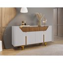 Ver imagem 1 de Aparador Buffet Danubio Ripado Pés em Madeira:off/cinamomo