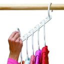 Ver imagem 7 de Kit Suporte 8 Packs P/40 Cabides Organizadores Wonder Hanger:preto