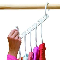 Kit Suporte 8 Packs P/40 Cabides Organizadores Wonder Hanger:Preto - 7