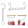 Kit Suporte 8 Packs P/40 Cabides Organizadores Wonder Hanger:Preto - 8