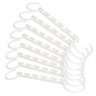 Kit Suporte 8 Packs P/40 Cabides Organizadores Wonder Hanger:Branco - 1