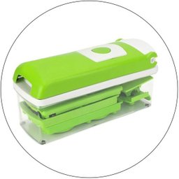 Kit Cortadores e Fatiadores de Legumes C/Lâminas 100% Inox Original Marca: Genius Nicer Dicer Plus® - 3