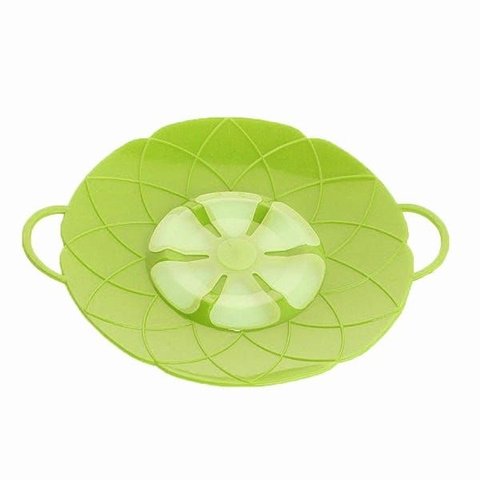 Tampa Anti Fervura Safeguard Silicone Universal Boil Over da Shoppstore®:verde