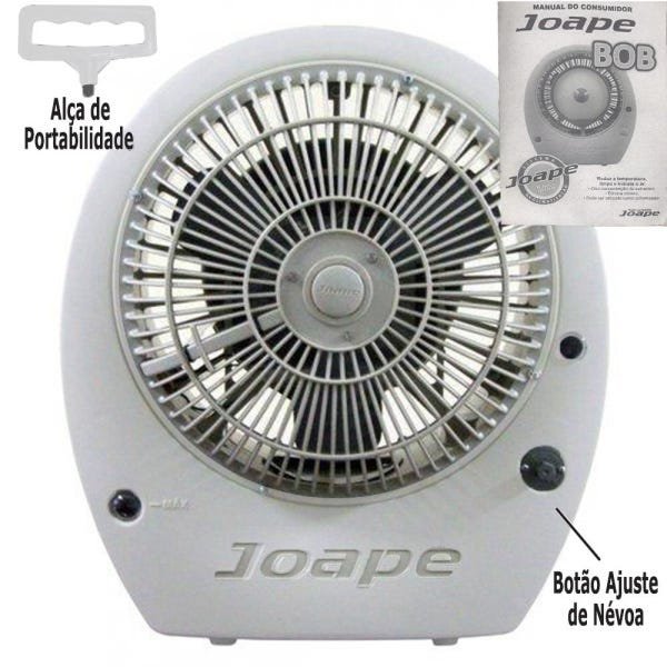 Climatizador Joape 2020 Bob By Shoppstore C/Névoa Ar:600 M³/H + Superbônus Miniventilador USB:220V - 5