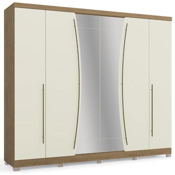 Guarda-roupa Casal Kappesberg G540-frow com Espelho 6 Portas e 6